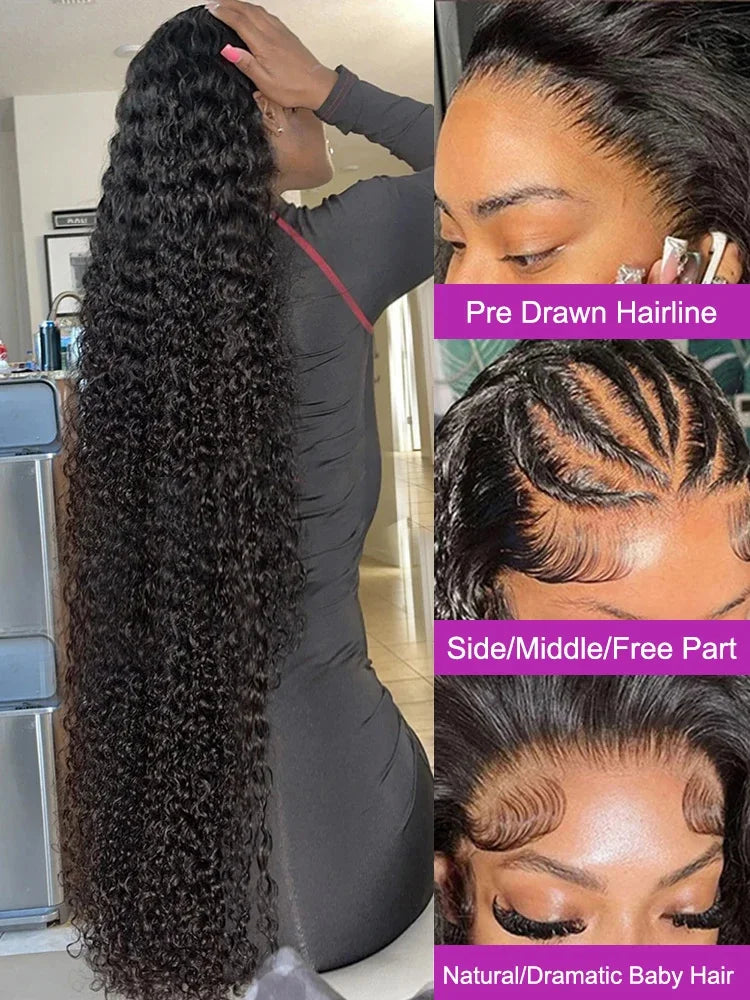 Deep Wave Lace Front Human Hair Wig