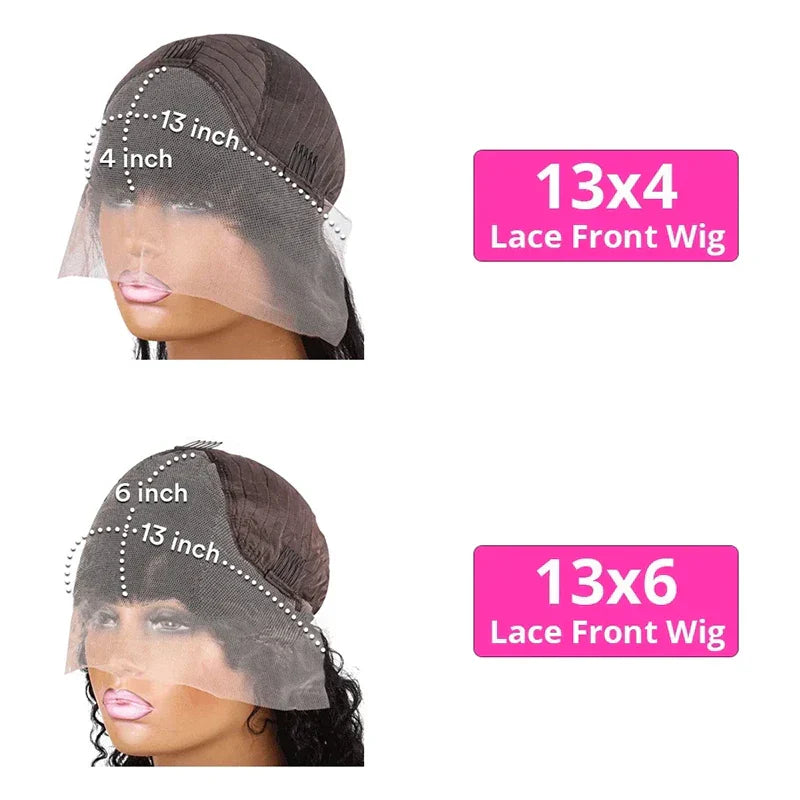 Loose Deep Water wave Frontal Wigs