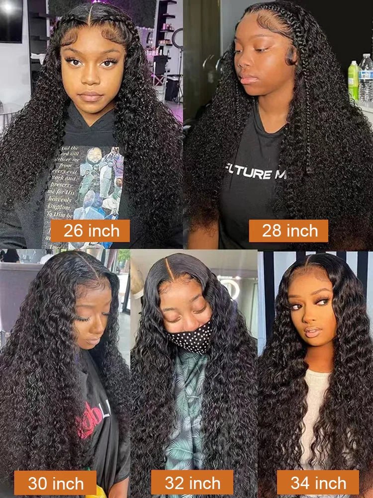 Deep Wave Frontal Wig Human Hair