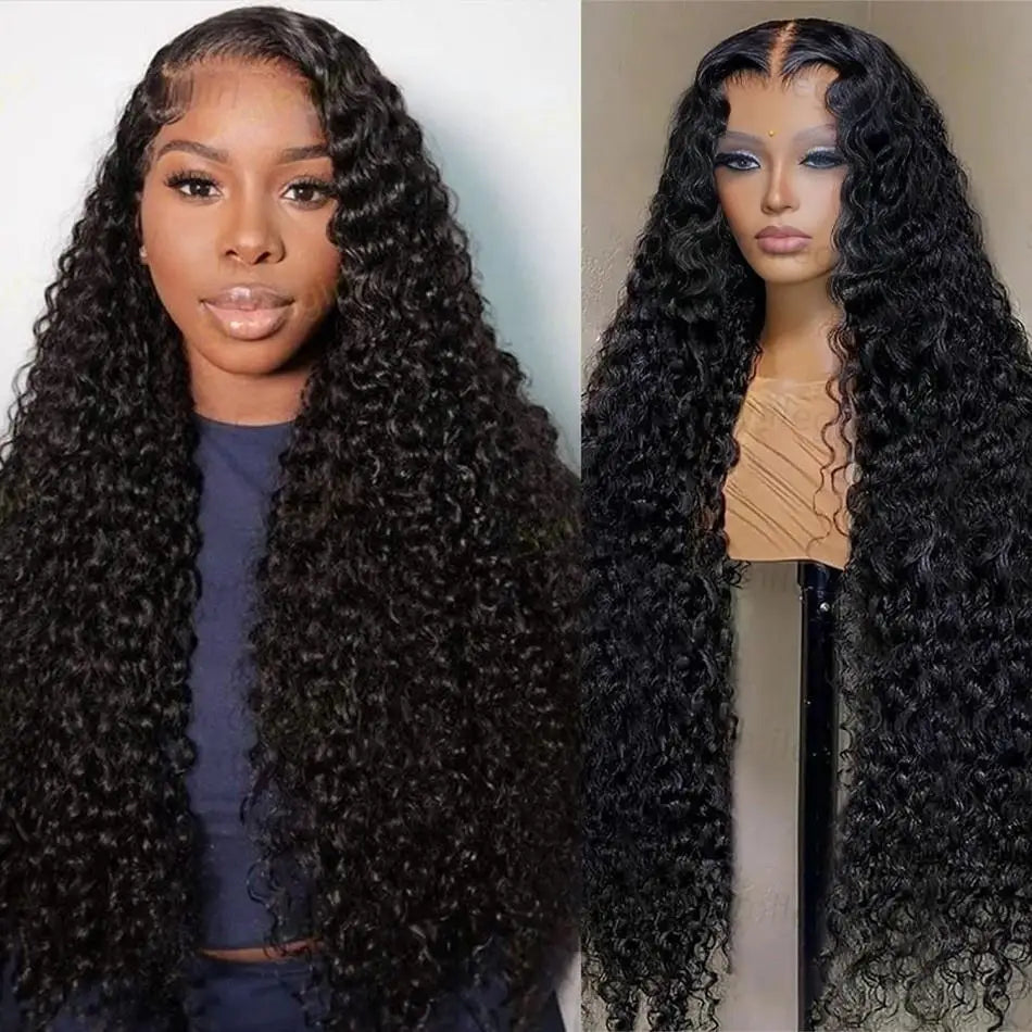 Water Wave Curly Lace Frontal Wigs