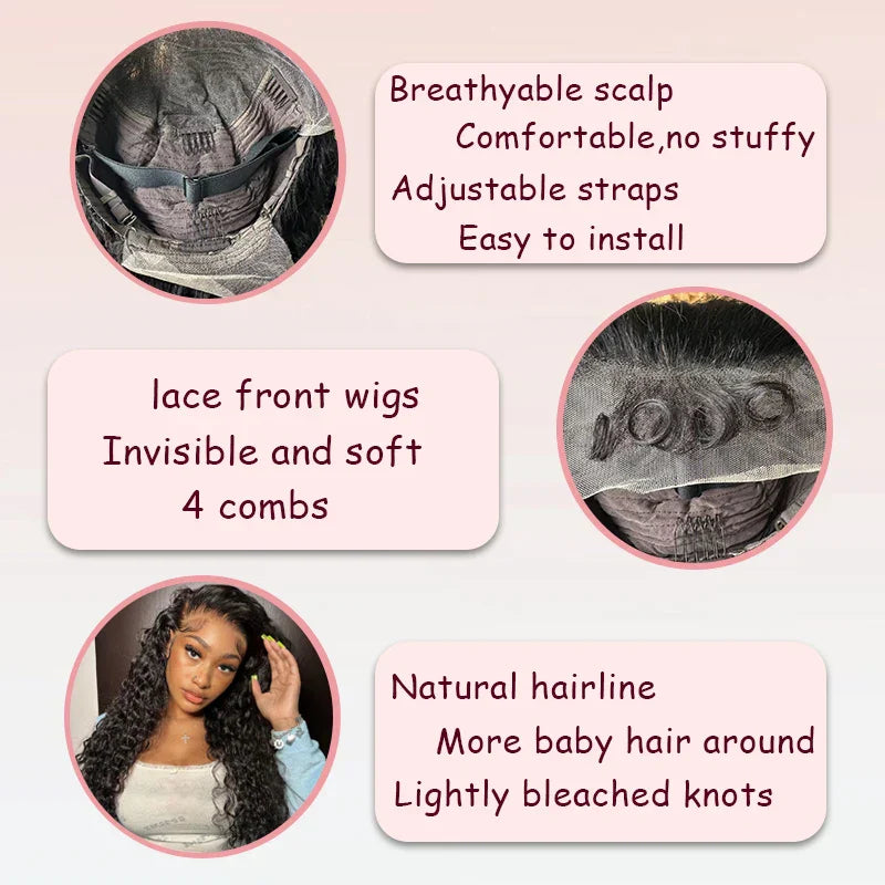 Water Wave Lace Front Wigs