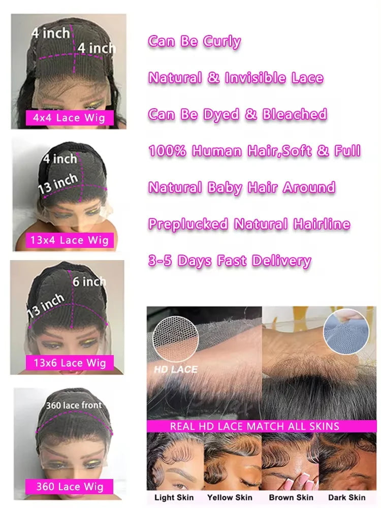 Ombre Lace Frontal Wig Curly Human Hair Wigs