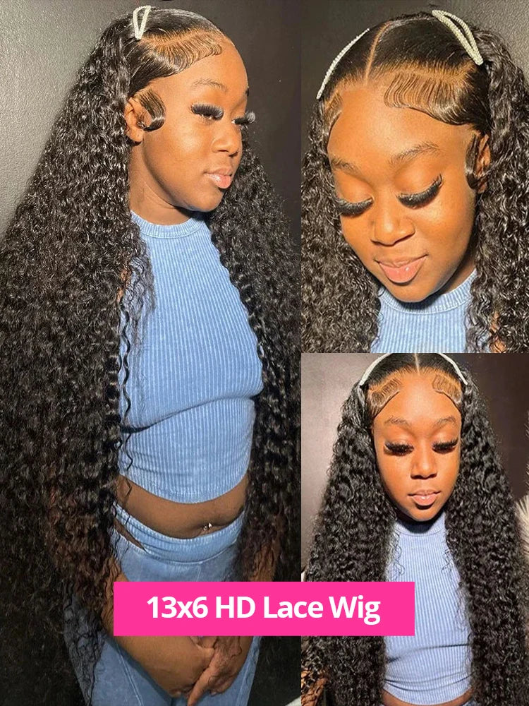 HD Deep Wave Curly Lace Front Human Hair Wig