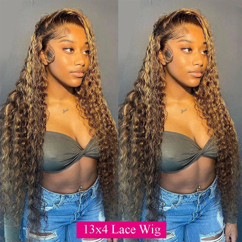 Highlight Wig Human Hair HD Lace Wig