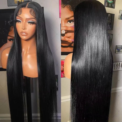 250 Density Bone Straight Frontal Wig