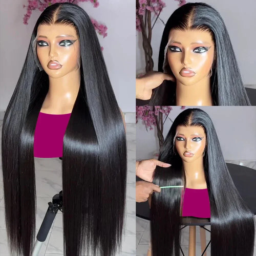 200 Density Silky Straight Silk Base Lace Wigs