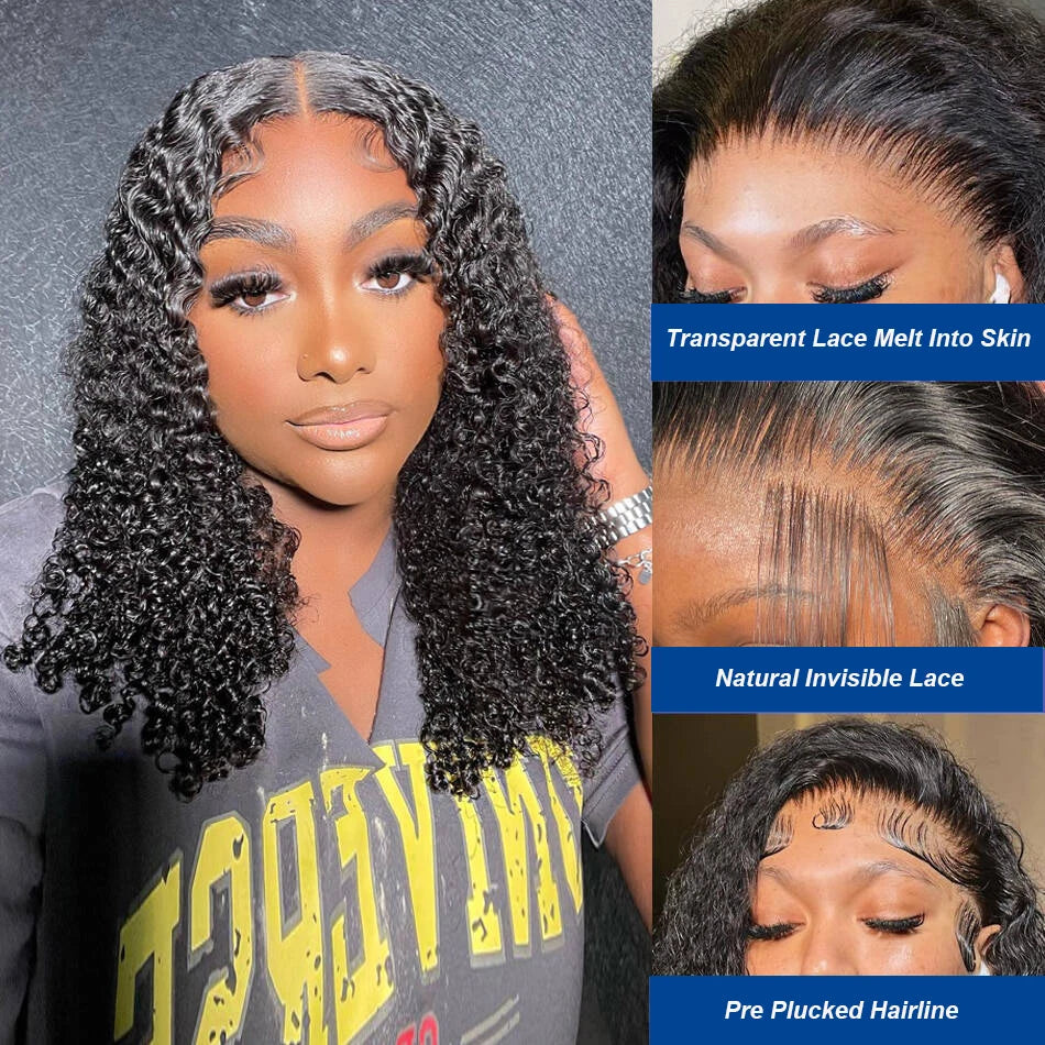 Kinky Curly Short Bob Wig