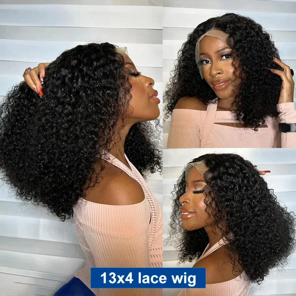 Kinky Curly Short Bob Wig